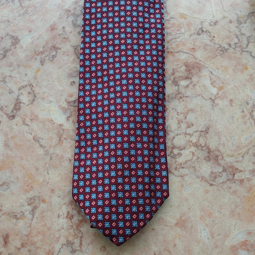 COMING VINTAGE Brooks Brothers BRITISH SILK Tie Made in the USA - Picture 2 of 3